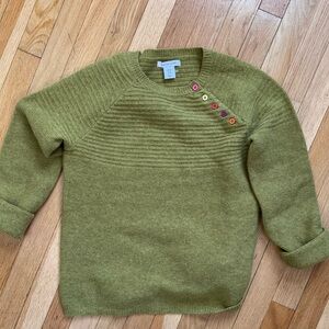 80% wool Spring Green Women's Sweater